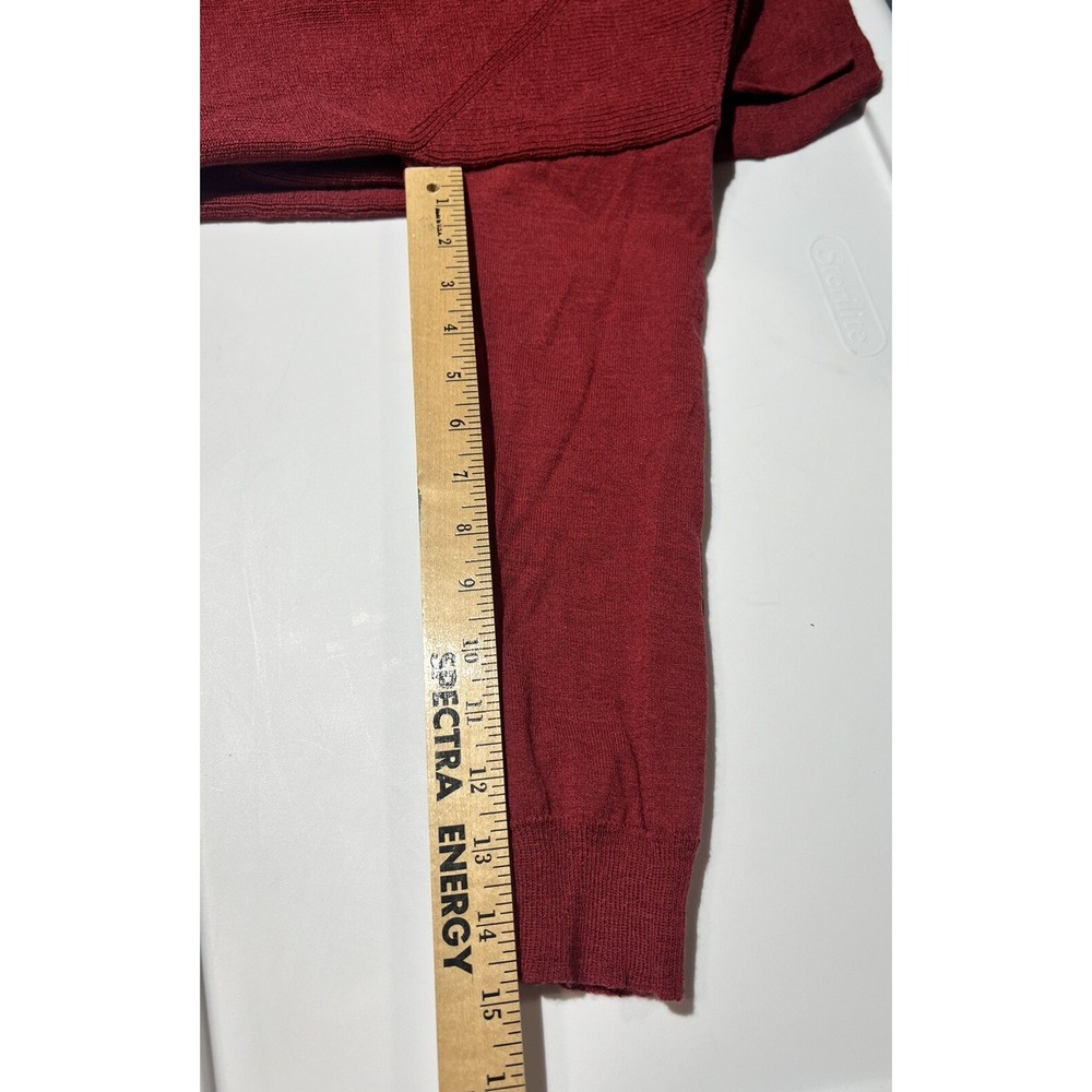 Eileen Fisher 100% Laine Wool Knit Tunic Sweater Size Large V-Neck Long Sleeve - Picture 7 of 7